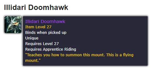 Illidari Doomhawk